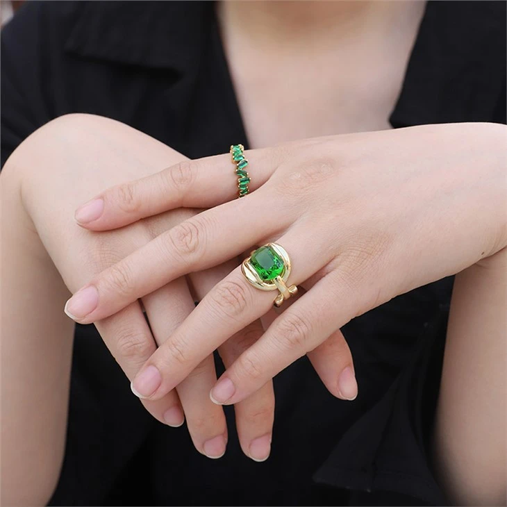 cubic zirconia adjustable ring 05
