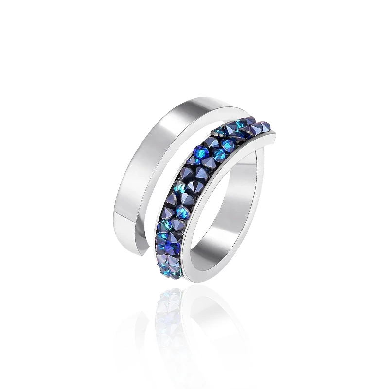 Ring Stainless Steel With Gemstones